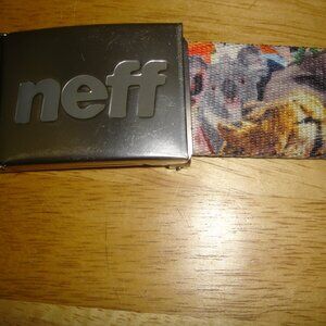 Boy's Neff Canvas Webbed Belt Silver Slide Buckle Adjustable